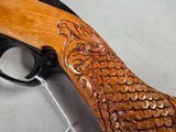 9362Marlin Model 60, Micro Groove Barrel, 22 LR, Custom engraved stock, Semi Auto, 21 “barrel, 13.5 LOP. More pictures at DawsonsDoubles Dot COM - 7 of 16