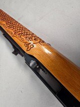 9362Marlin Model 60, Micro Groove Barrel, 22 LR, Custom engraved stock, Semi Auto, 21 “barrel, 13.5 LOP. More pictures at DawsonsDoubles Dot COM - 13 of 16