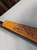 9362Marlin Model 60, Micro Groove Barrel, 22 LR, Custom engraved stock, Semi Auto, 21 “barrel, 13.5 LOP. More pictures at DawsonsDoubles Dot COM - 12 of 16