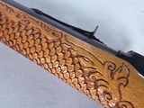 9362Marlin Model 60, Micro Groove Barrel, 22 LR, Custom engraved stock, Semi Auto, 21 “barrel, 13.5 LOP. More pictures at DawsonsDoubles Dot COM - 1 of 16