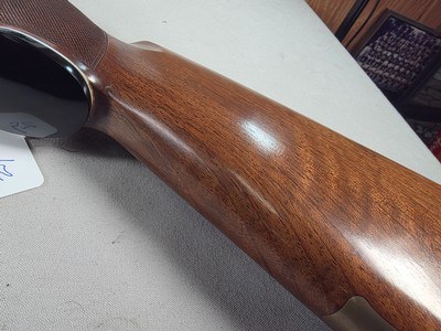 9365Ithaca trap model, 12 gauge, 2 3/4 chamber, vent rib, gold trigger, engraved, pistol grip, butt pad, 34” barrel, 14 1/4 LOP, ful choke single sh - Image 5 of 16