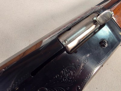 9364 Browning A5, Belgium, 20 gauge, 3” semi-auto, IC fixed choke, pistol grip, 25” barrel, 14 1/4 LOP, Butt Pad, gold trigger, vent rib,More pictur - Image 23 of 25
