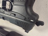 9345H&K 45C, 45 auto, 10 capacity Mag, green high viz sight, rail on bottom for light or Laser, threaded barrel, 4.5 barrel,More pictures at Daws - Image 15 of 18