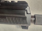 9345H&K 45C, 45 auto, 10 capacity Mag, green high viz sight, rail on bottom for light or Laser, threaded barrel, 4.5 barrel,More pictures at Daws - Image 6 of 18