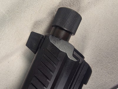 9346H &K 45, 45 auto, 5.5 barrel, 10 round mag, green high viz sight, rail on bottom for light or laser, in plastic box, More pictures at DawsonsDou - Image 7 of 13