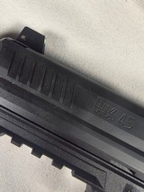 9346H &K 45, 45 auto, 5.5 barrel, 10 round mag, green high viz sight, rail on bottom for light or laser, in plastic box, More pictures at DawsonsDou - Image 4 of 13