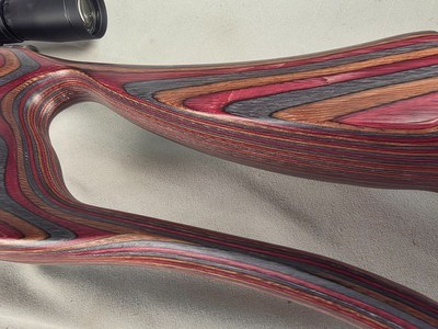 9363Savage Mark II, 22 LR, 20” barrel, twisted barrel, thumb hole stock, stainless, 14 LOP, Laminated color, Leupold VX freedom Scope, 3-9x40 matte, - Image 4 of 16
