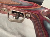 9363Savage Mark II, 22 LR, 20” barrel, twisted barrel, thumb hole stock, stainless, 14 LOP, Laminated color, Leupold VX freedom Scope, 3-9x40 matte, - Image 6 of 16