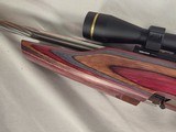 9363Savage Mark II, 22 LR, 20” barrel, twisted barrel, thumb hole stock, stainless, 14 LOP, Laminated color, Leupold VX freedom Scope, 3-9x40 matte, - Image 7 of 16