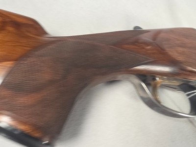 9366 Miroku Model 850, 12 Gauge over and under, Full/Full, Pistol grip, vent rib, 14 LOP, but pad, case color, engraving, gold trigger, 30” barrels, M - Image 24 of 25