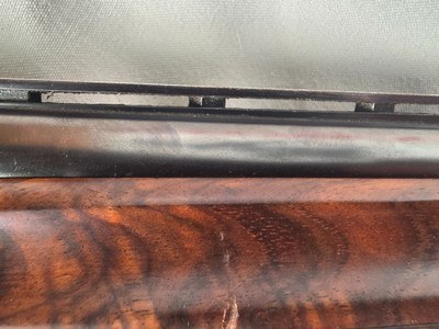 9366 Miroku Model 850, 12 Gauge over and under, Full/Full, Pistol grip, vent rib, 14 LOP, but pad, case color, engraving, gold trigger, 30” barrels, M - Image 20 of 25