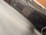 9366 Miroku Model 850, 12 Gauge over and under, Full/Full, Pistol grip, vent rib, 14 LOP, but pad, case color, engraving, gold trigger, 30” barrels, M - Image 13 of 25