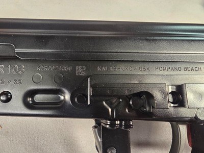 9371Kalashnikov KR-103, 7.62x39, 18” barrel, muzzle break adjustable sight, Wood stock and forearm,one mag and case. Has paperwork as well. More - Image 9 of 25