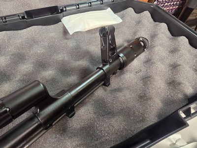 9371Kalashnikov KR-103, 7.62x39, 18” barrel, muzzle break adjustable sight, Wood stock and forearm,one mag and case. Has paperwork as well. More - Image 17 of 25
