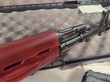 9371Kalashnikov KR-103, 7.62x39, 18” barrel, muzzle break adjustable sight, Wood stock and forearm,one mag and case. Has paperwork as well. More - Image 2 of 25