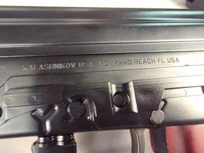 9371Kalashnikov KR-103, 7.62x39, 18” barrel, muzzle break adjustable sight, Wood stock and forearm,one mag and case. Has paperwork as well. More - Image 1 of 25