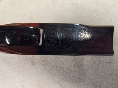 9370Winchester 101 Waterfowler, 12 Gauge, 32 “ Barrel, engraved ducks and geese, screw in chokes (XF, F), Vent rib, Winchester Pad, pistol grip, 14 - Image 10 of 25