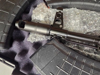 9368Kalashnikov KR 103, 7.62x39, Folding wood stock, 18” barrel, Muzzle break, adjustable sight, 4 mags, paperwork, 12 3/4 LOP, plastic case, More p - Image 2 of 25