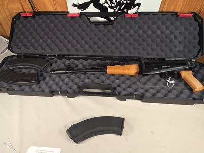 9367Kalashnikov KR 103, 7.62x39, folding stock, wood grip and fore arm, adjustable sight, muzzle break, 3 mags, 18” barrel, 12 1/2 lop, case, More p - Image 2 of 22