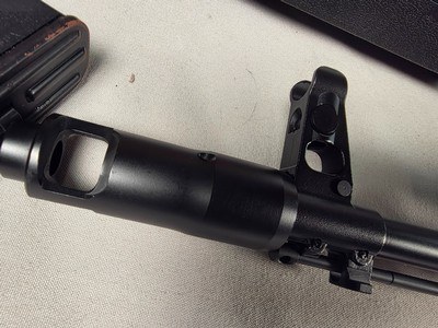 9367Kalashnikov KR 103, 7.62x39, folding stock, wood grip and fore arm, adjustable sight, muzzle break, 3 mags, 18” barrel, 12 1/2 lop, case, More p - Image 12 of 22