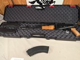 9367Kalashnikov KR 103, 7.62x39, folding stock, wood grip and fore arm, adjustable sight, muzzle break, 3 mags, 18” barrel, 12 1/2 lop, case, More p - Image 2 of 22