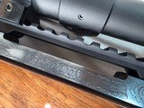 9378Browning safari, Belgium , 375 H+H, 24” barrels, custom checkered stock with cape buffalo, engraved floor plate, cheek piece,Leopold MX8 4x, - Image 8 of 25