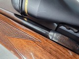 9378Browning safari, Belgium , 375 H+H, 24” barrels, custom checkered stock with cape buffalo, engraved floor plate, cheek piece,Leopold MX8 4x, - Image 9 of 25