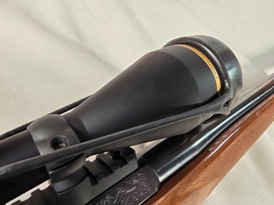 9378Browning safari, Belgium , 375 H+H, 24” barrels, custom checkered stock with cape buffalo, engraved floor plate, cheek piece,Leopold MX8 4x, - Image 25 of 25