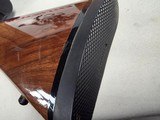 9378Browning safari, Belgium , 375 H+H, 24” barrels, custom checkered stock with cape buffalo, engraved floor plate, cheek piece,Leopold MX8 4x, - Image 3 of 25