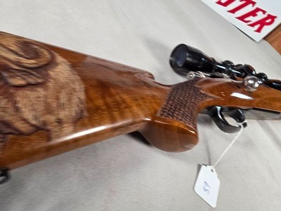 9374Browning Medallion, 7MM, 22” barrel, rosewood grip and forarm tip, muzzle brake, Leopold VX IIIHD 4.5x14x50, More pictures at DawsonsDoubles D - Image 23 of 24