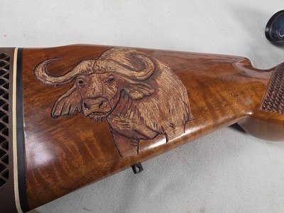 9374Browning Medallion, 7MM, 22” barrel, rosewood grip and forarm tip, muzzle brake, Leopold VX IIIHD 4.5x14x50, More pictures at DawsonsDoubles D - Image 21 of 24