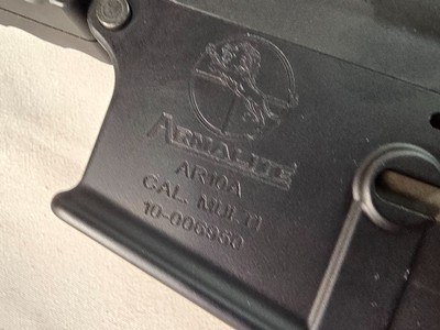 9372Armalite AR 10, 103 GN 13, 7.62x51 / .308, 22” barrel, 4 LB single trigger, Ergo wide grip, light weight MBA, adjustable butt stock, Rapter char - Image 19 of 25