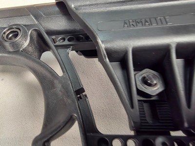 9372Armalite AR 10, 103 GN 13, 7.62x51 / .308, 22” barrel, 4 LB single trigger, Ergo wide grip, light weight MBA, adjustable butt stock, Rapter char - Image 8 of 25