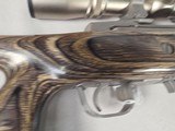 9381Ruger Ranch, Target, 222 Cal, muzzle brake, laminated thumb hole stock, Burris scope 4.5x14x40, 2 mags, More pictures at DawsonsDoubles DOT COM - Image 16 of 25