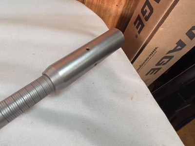 9381Ruger Ranch, Target, 222 Cal, muzzle brake, laminated thumb hole stock, Burris scope 4.5x14x40, 2 mags, More pictures at DawsonsDoubles DOT COM - Image 11 of 25