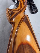 9380 Mauser Model 98 custom, 22-250, 24” barrel, bi pod, laminated stock, light trigger, custom bolt knob, cheek piece, tasco 4x16,More pictures at - Image 4 of 24