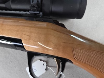 9397Browning Medallion, T-bolt, 300 Win Mag, 24” Barrels, 2 “ muzzle brake, rosewood caps, maple tiger stripped wood, AA+ stock, Leopold VX3HD 3.5x1 - Image 7 of 25