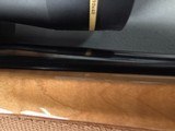 9397Browning Medallion, T-bolt, 300 Win Mag, 24” Barrels, 2 “ muzzle brake, rosewood caps, maple tiger stripped wood, AA+ stock, Leopold VX3HD 3.5x1 - Image 24 of 25