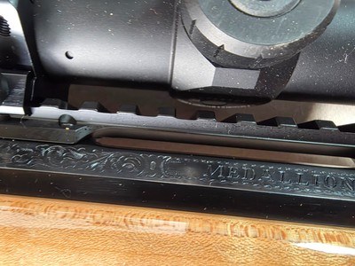 9397Browning Medallion, T-bolt, 300 Win Mag, 24” Barrels, 2 “ muzzle brake, rosewood caps, maple tiger stripped wood, AA+ stock, Leopold VX3HD 3.5x1 - Image 9 of 25