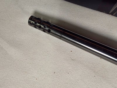 9398Browning X Bolt, 270 Cal, 22” barrel, Rosewood cap, muzzle brake, Leupold 3.5x10x40 , Tiger striped wood, with box, More pictures AT DawsonsDoub - Image 12 of 25