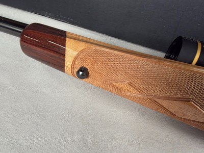 9398Browning X Bolt, 270 Cal, 22” barrel, Rosewood cap, muzzle brake, Leupold 3.5x10x40 , Tiger striped wood, with box, More pictures AT DawsonsDoub - Image 13 of 25