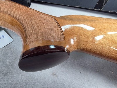 9398Browning X Bolt, 270 Cal, 22” barrel, Rosewood cap, muzzle brake, Leupold 3.5x10x40 , Tiger striped wood, with box, More pictures AT DawsonsDoub - Image 5 of 25
