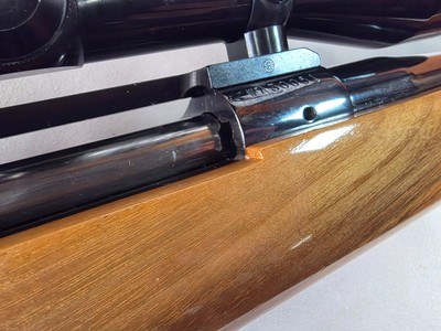 9385Winslow rifle 243 cal, 24 “ barrel, Winslow shield, rosewood caps, cheek piece, Leupold Vari X II 3x9x40.More pictures at DawsonsDoubles DOT C - Image 23 of 25