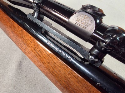 9385Winslow rifle 243 cal, 24 “ barrel, Winslow shield, rosewood caps, cheek piece, Leupold Vari X II 3x9x40.More pictures at DawsonsDoubles DOT C - Image 17 of 25