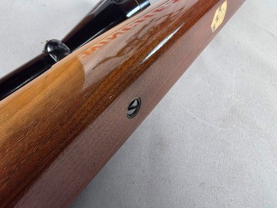 9385Winslow rifle 243 cal, 24 “ barrel, Winslow shield, rosewood caps, cheek piece, Leupold Vari X II 3x9x40.More pictures at DawsonsDoubles DOT C - Image 21 of 25