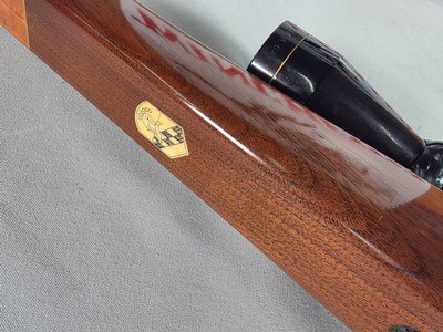 9385Winslow rifle 243 cal, 24 “ barrel, Winslow shield, rosewood caps, cheek piece, Leupold Vari X II 3x9x40.More pictures at DawsonsDoubles DOT C - Image 9 of 25