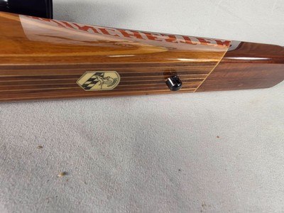 9389Winslow 300 Win mag, 26” barrels, laminated stock, cheek piece, rosewood caps, Burris scope Balvar 8B 2.5x8x40, More pictures at DawsonsDoubles - Image 18 of 25