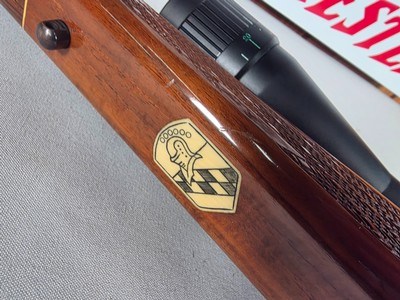 9386Winslow Rifle, 270 Cal, 24 “ barrel, cheek piece, rosewood caps, Winslow Sheild, checkered stock, tasco 6x24x40, More pictures AT DawsonsDoubles - Image 13 of 25