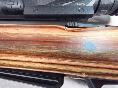9384Winchester XPR 270 Cal, 22” Barrel, muzzle brake, laminated thumb hole stock, 2 mags, bolt action, Sight Mark Wrath Digital Night vision scope, - Image 9 of 25