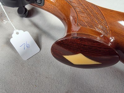 9387 Winslow Rifle prototype, 7MM Rem mag, rosewood type cheek piece, Burris Full Field II 3x9x40, More pictures at DawsonsDoubles DOT COM - Image 8 of 25